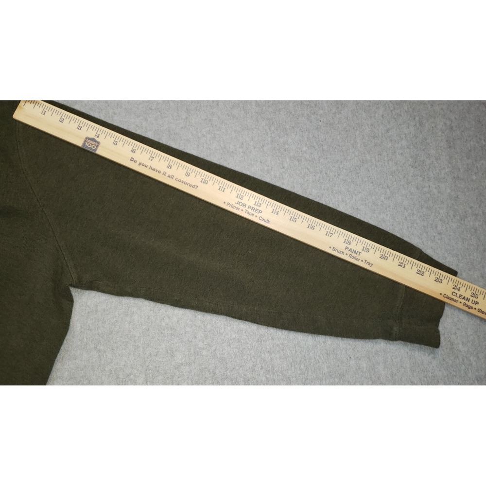 Polo Ralph Lauren Estate Rib Quarter Zip Sweater Mens Green Size XL Pullover - Picture 6 of 11